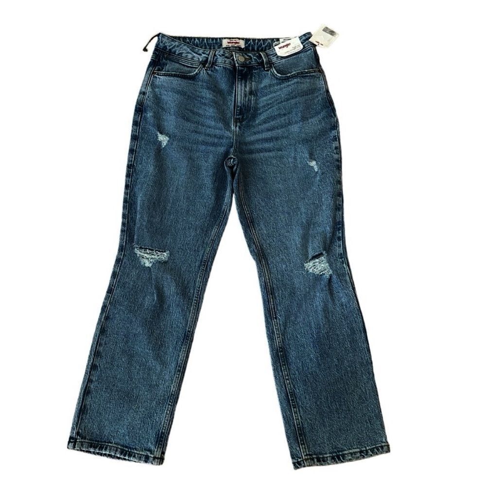Wrangler‎ :: High Rise True Straight Crop Jeans New Women’s 12 / 31